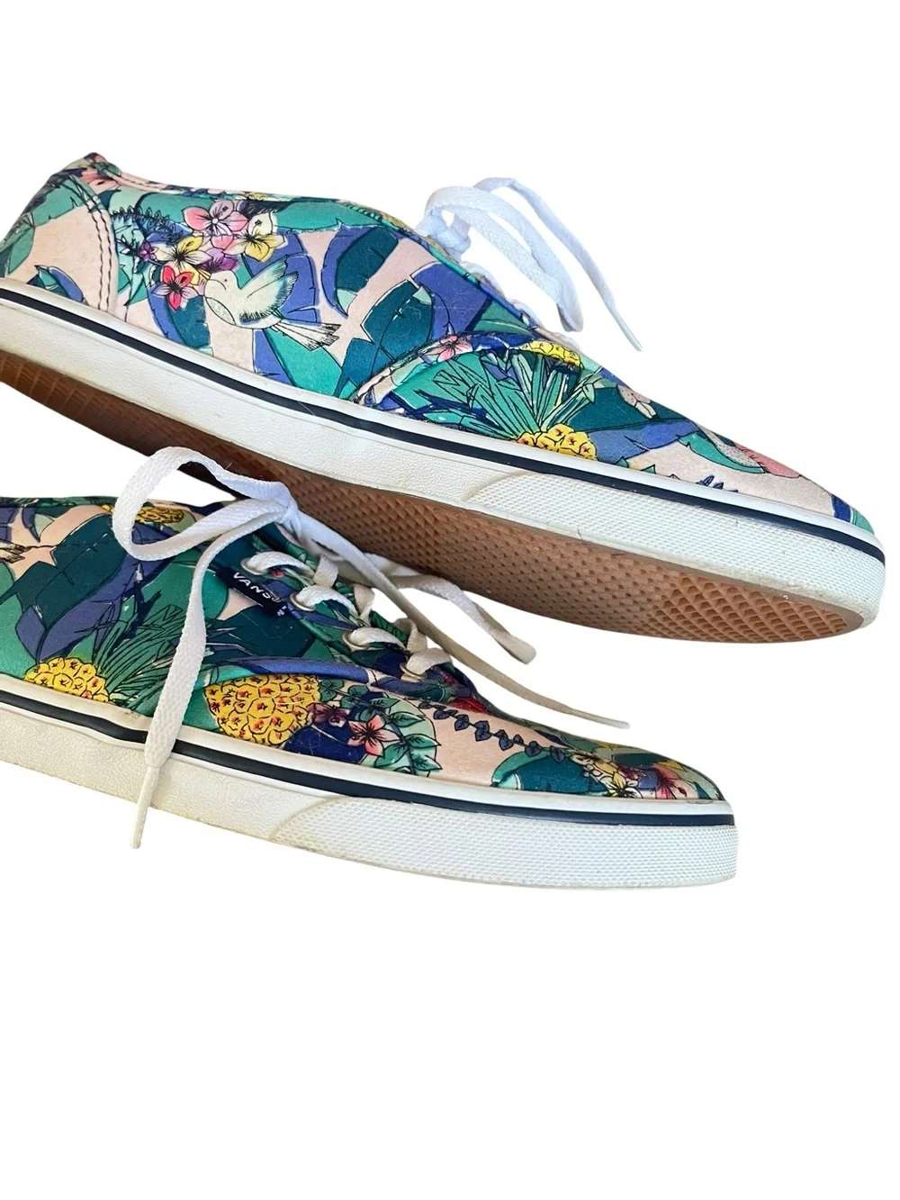 Vans Tropical Print Low Top Canvas Sneakers